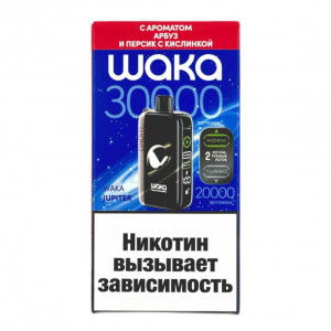 Электронная сигарета WAKA JUPITER DM 30000 - Арбуз Персик с кислинкой