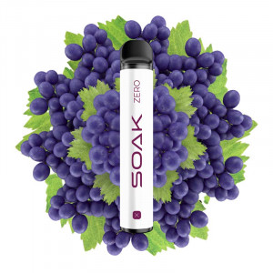 Электронная сигарета SOAK X ZERO 2200 - Isabella Grapes (Виноград)