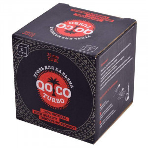 Кокосовый уголь Qoco Turbo 27 шт 25мм