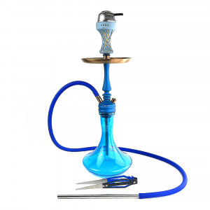 Кальян Hoob - Mars Mini Marine Blue / Gold #1 (Полный комплект)