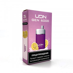 Электронная сигарета UDN GEN 6000 - Pink Lemon (Грейпфрут Лимон)