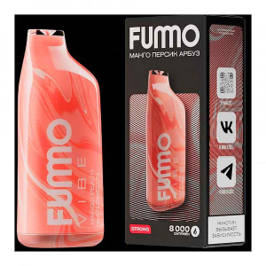 Электронная сигарета FUMMO Vibe 8000 - Манго Персик Арбуз
