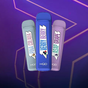 Электронная сигарета HQD MEGA 1800 - Яблоко персик