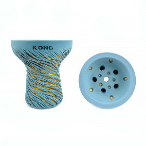 Чаша для кальяна Kong Hookah - Turkish Boy Lava Blue (Прямоток)