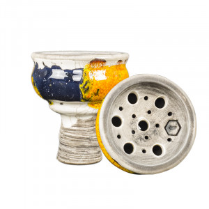 Чаша Kolos - Celeste Glaze Желто-синяя (Прямоток)