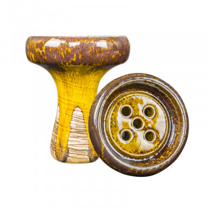 Чаша для кальяна Kolos - Lyomista Glaze Оранжевая (Прямоток)