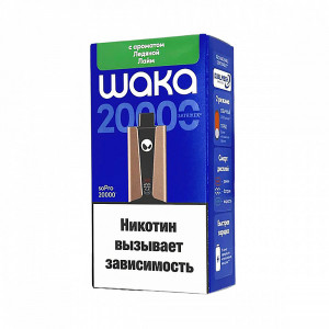 Электронная сигарета WAKA soPRO 20000 Hard extra - Ледяной лайм