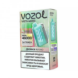 Электронная сигарета VOZOL VISTA 46000 - Двойное яблоко со льдом