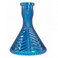 Колба для кальяна Классика - Елка Кристалл синий 28см (Vessel Glass)