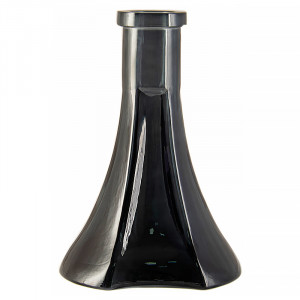 Колба для кальяна Vessel Glass - Пирамида чёрный дым 28см