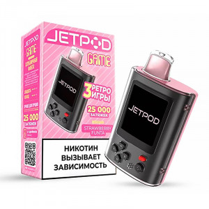 Электронная сигарета JET POD GAME 25000 - Strawberry Funta (Клубничная фанта)