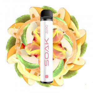 Электронная сигарета SOAK X ZERO 2200 - Apple Peach Bonbon (Яблоко Персик)