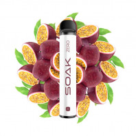 Электронная сигарета SOAK X ZERO 2200 - Passion Bubble (Маракуйя)