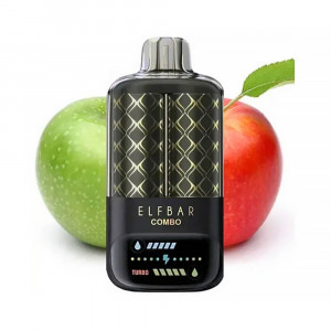 Электронная сигарета Elf Bar 25000 COMBO - Зеленое яблоко Двойное яблоко