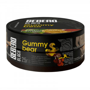 Табак для кальяна Sebero Black - Gummy bear (Мармеладные мишки) 25г