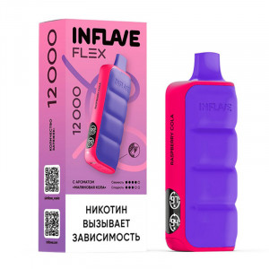 Электронная сигарета INFLAVE FLEX 12000 - Малиновая кола
