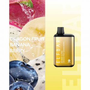 Электронная сигарета Elf Bar 5000 BC ULTRA - Dragon fruit banana berry (Драгонфрут Банан Ягоды)