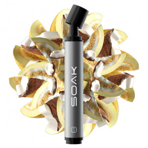 Электронная сигарета SOAK Pods S 2500 - Melon Coconut (Кокосовая дыня)