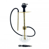 Кальян Seven Star - E-100B-SS GOLD LIGHT GLASS (Светящаяся колба) 67см (Полный комплект)