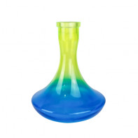 Колба для кальяна Крафт NJ Желто-Синяя 28см