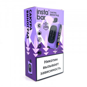 Электронная сигарета PLONQ INSTABAR 15000 - Сакура Виноград