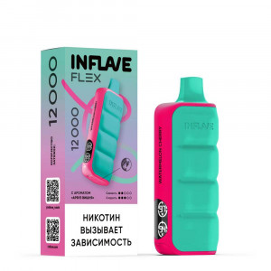 Электронная сигарета INFLAVE FLEX 12000 - Арбуз Вишня