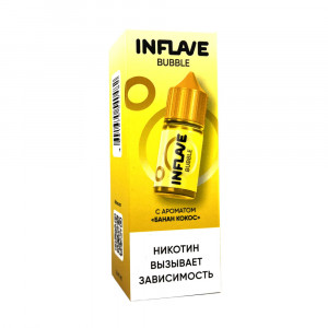 Жидкость Inflave Bubble - Банан Кокос 30мл 20мг