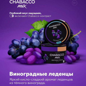 Смесь Chabacco Mix MEDIUM 40г - Виноградные леденцы (Grape Drops)