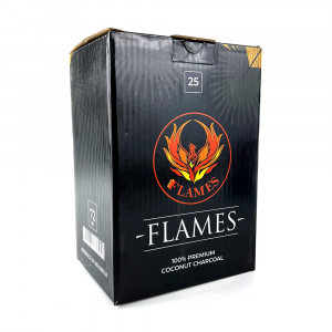 Кокосовый уголь для кальяна — Flames 72шт 25мм