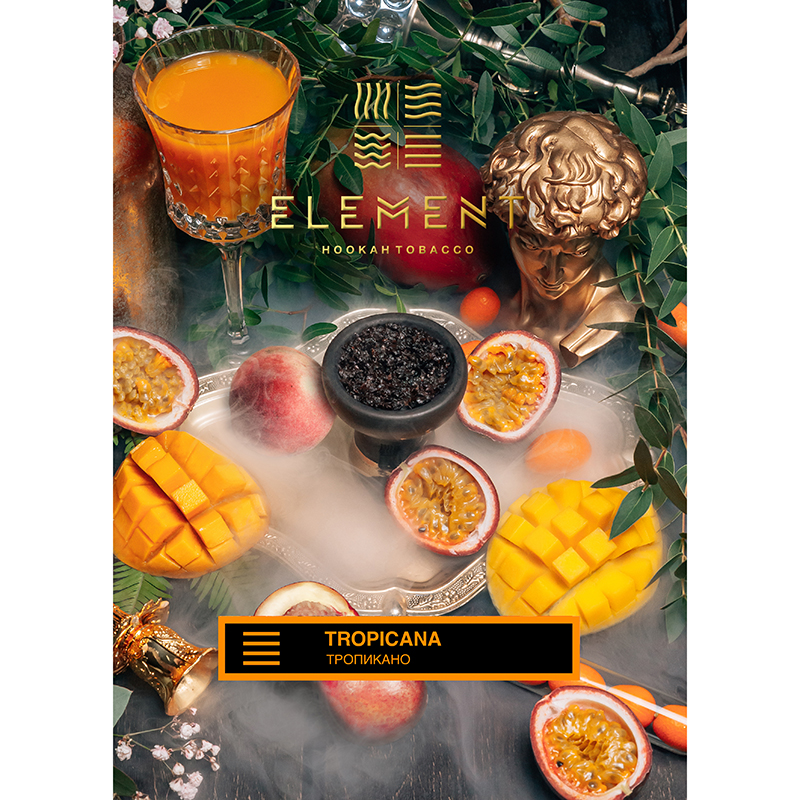 Табак для кальяна Element Земля - Tropicana (Манго Маракуйя Персик) 25г