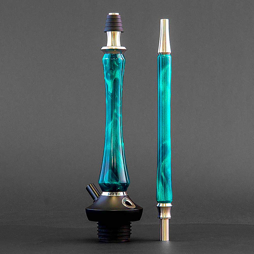 Кальян Union Hookah - Sleek АКРИЛ (Бирюзовый) 50см (Без колбы)