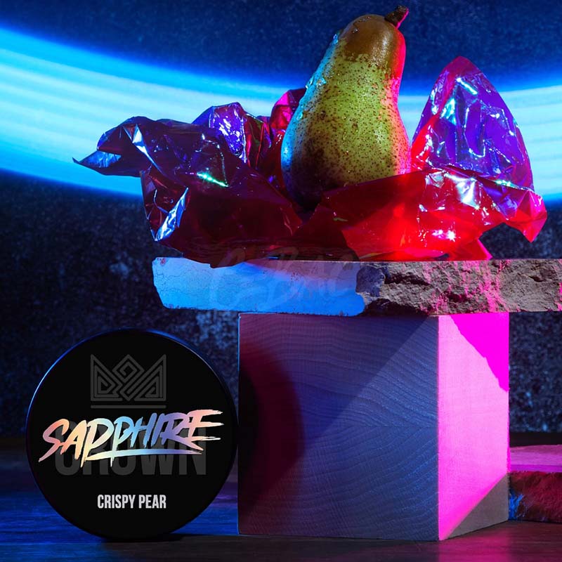 Табак для кальяна Sapphire Crown - Crispy pear (Зеленая груша) 25г