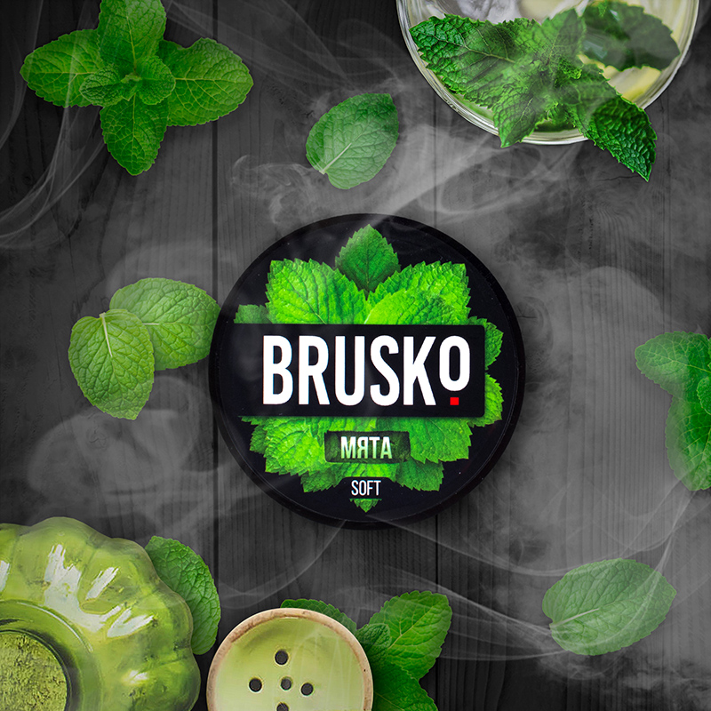 Смесь для кальяна BRUSKO STRONG - Мята 50г