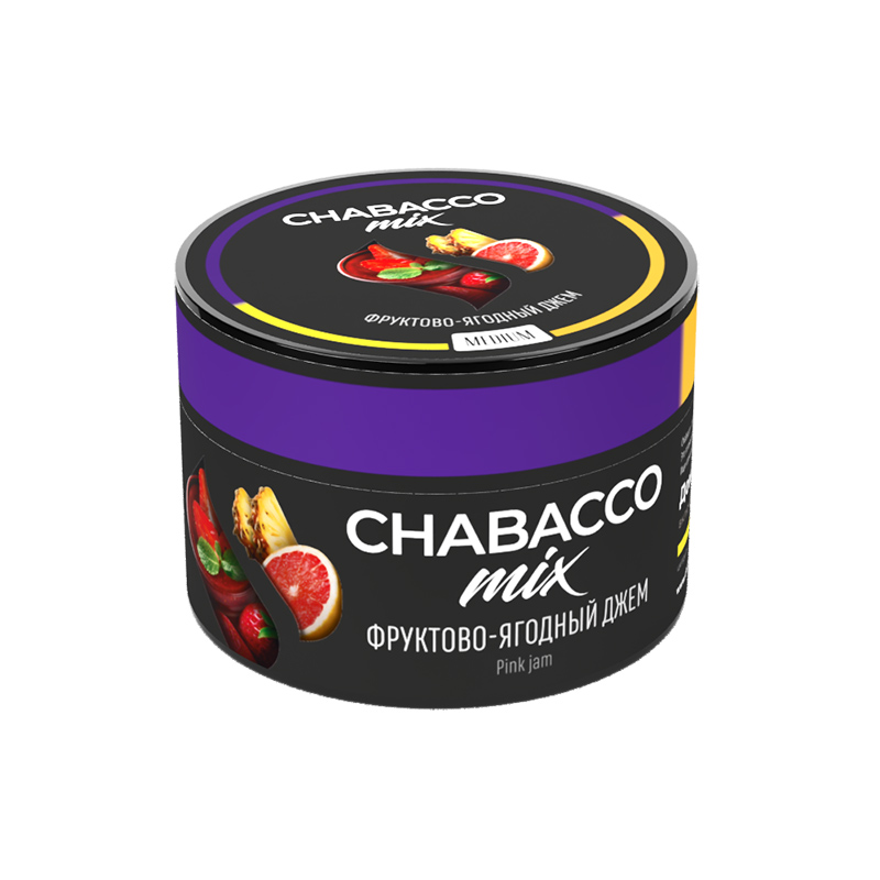 Смесь Chabacco Mix MEDIUM 40г - Фруктово-ягодный джем (Pink Jam)