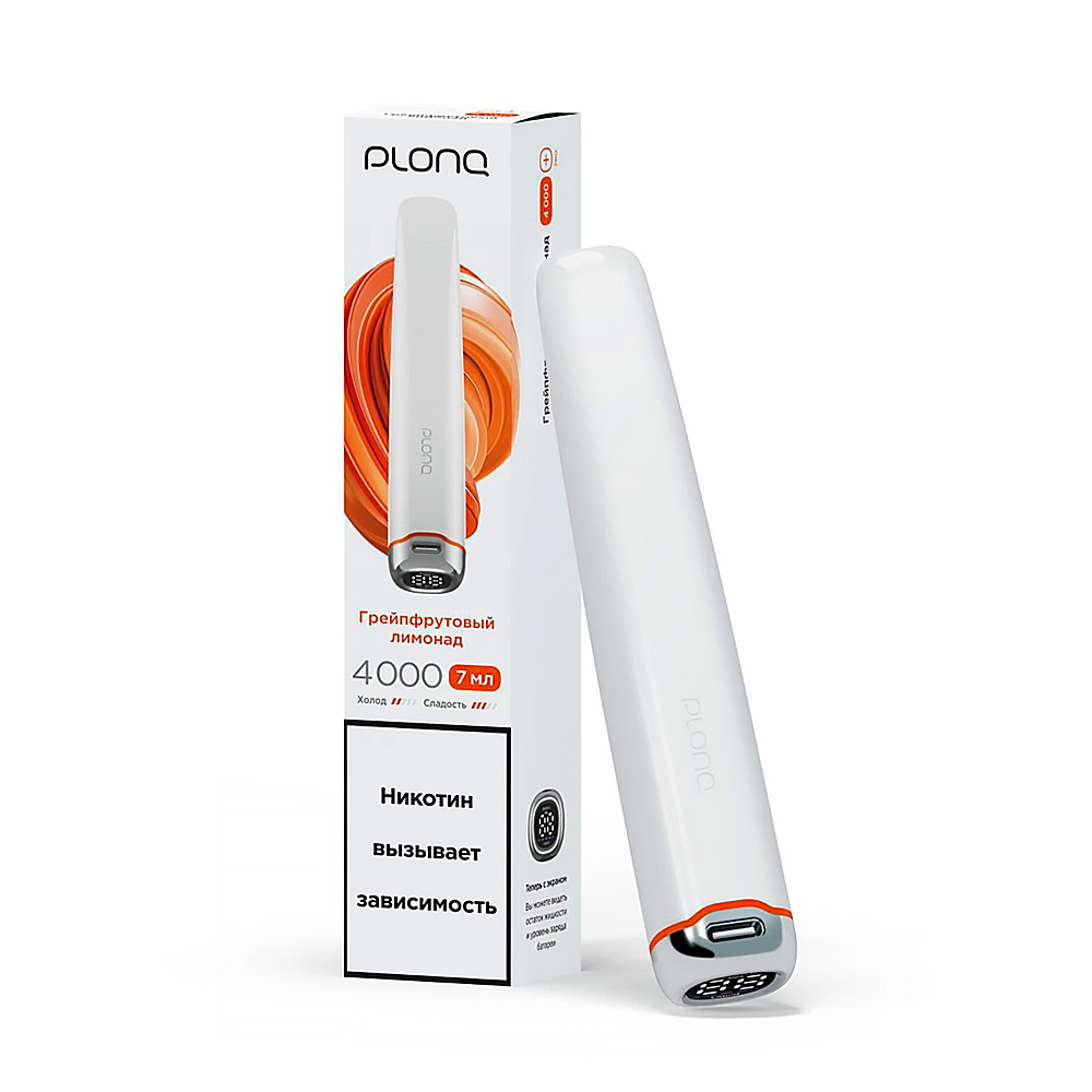 Электронная сигарета PLONQ PLUS PRO 4000 - Грейпфрутовый лимонад