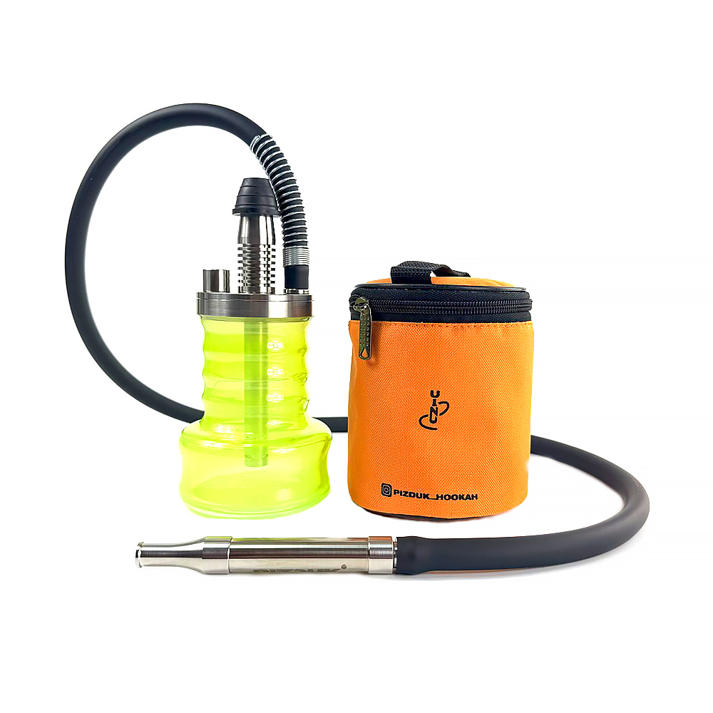 Кальян Pizduk Hookah - LITE Orange-bag (Салатовая колба) 20см