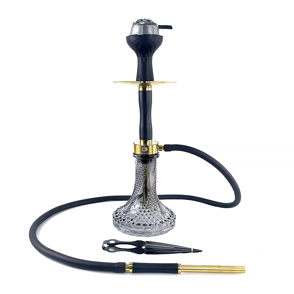 Кальян Seven Star - E-102S-SS GOLD BLACK 52см (Полный комплект)