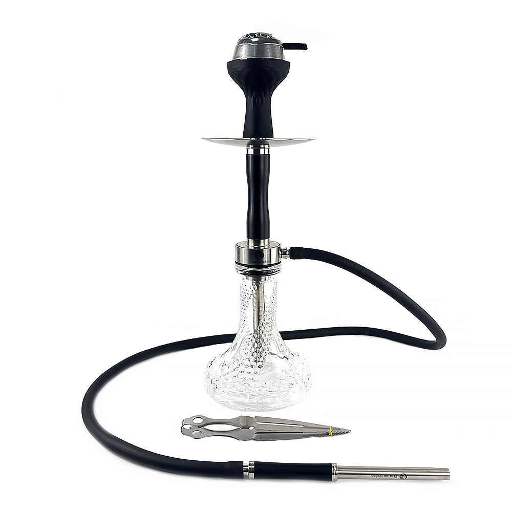 Кальян Seven Star - E-102S-SS SILVER (Прозрачная колба) 52см (Полный комплект)