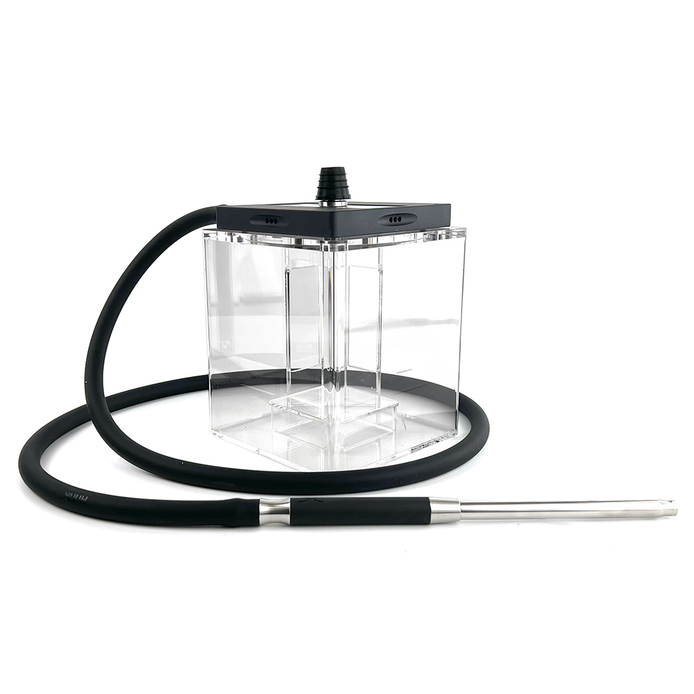 Кальян Hoob - Atom Black / Silver 21см (Полный комплект)