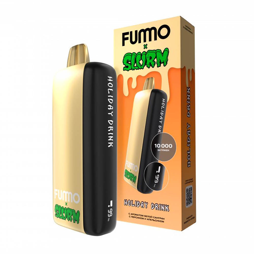 Электронная сигарета Fummo INDIC Slurm 10 000 - Белая Сангрия с Персиком и Апельсином